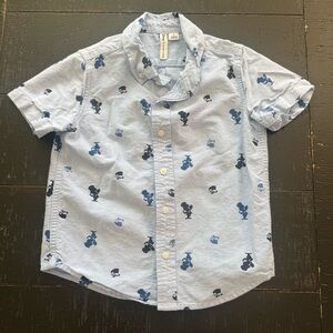 Disney Mad Hatter Kids Button Up Shirt